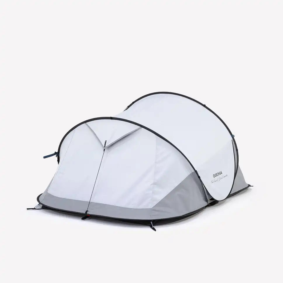 Quechua 2 Second Fresh & Black Waterproof Pop Up Camping Tent 2 Person