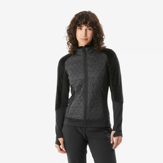 Quechua Women's Warm Hybrid Fleece Hiking Jacket