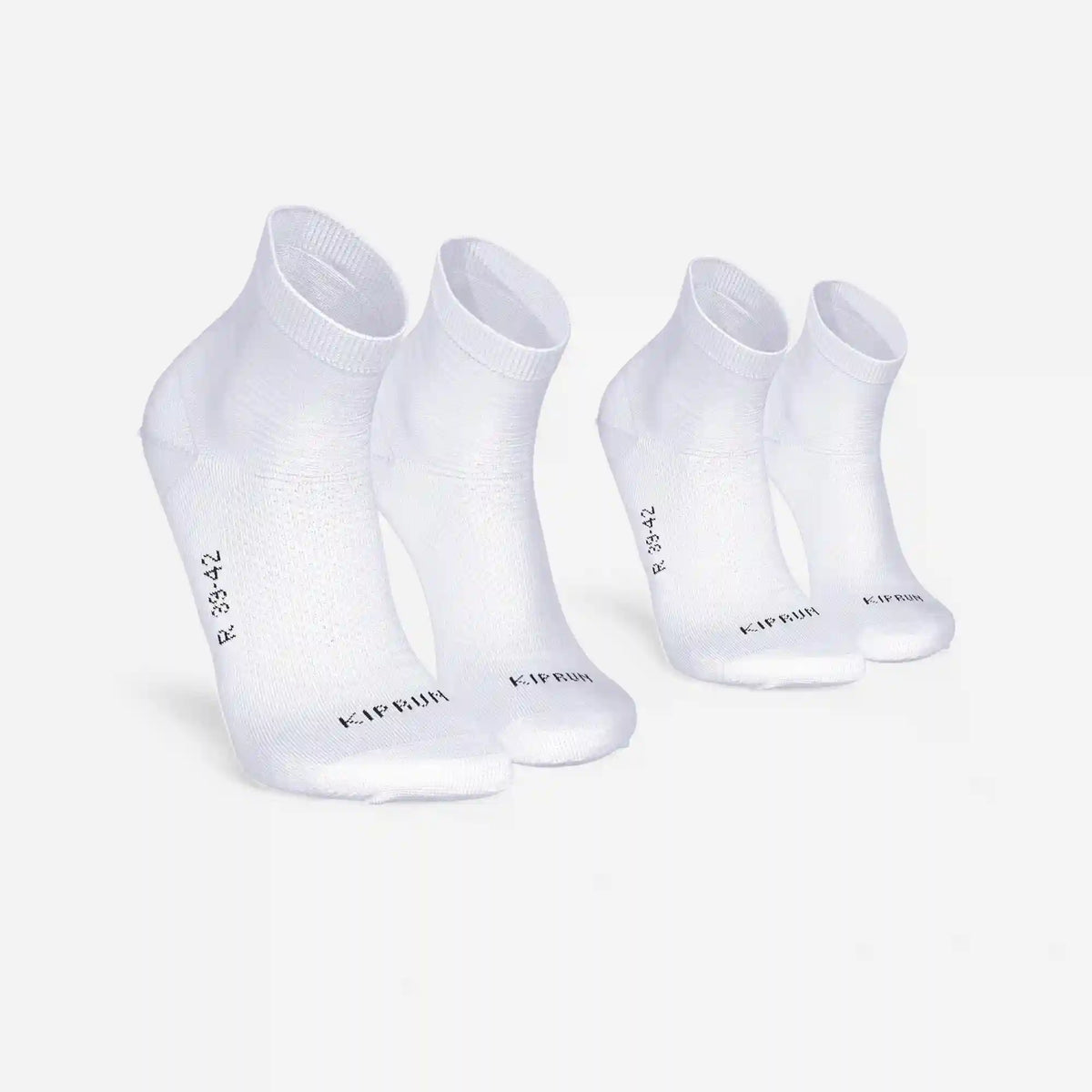Kiprun Run 500 Thin Breathable Mid Socks 2-Pack