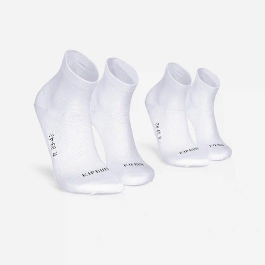 Kiprun Run 500 Thin Breathable Mid Socks 2-Pack