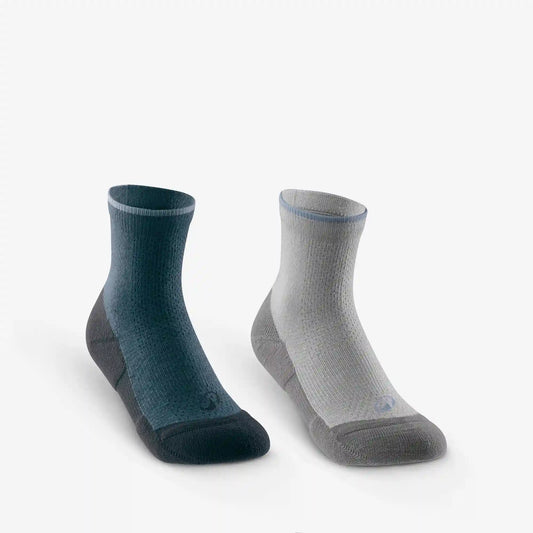 Quechua Kids' Hike 100 Hiking Socks 2-Pack