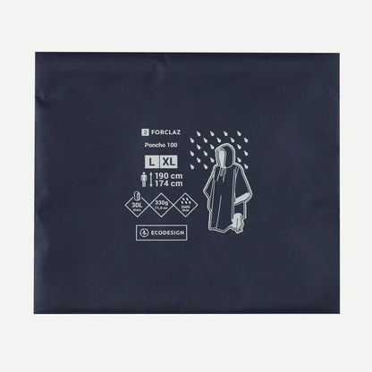 Forclaz MT100 Rain Poncho - 30 L