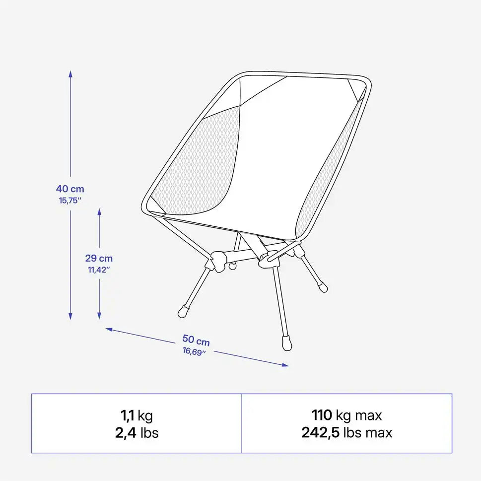 Quechua 500 Ultra-Compact Camping Chair 2026