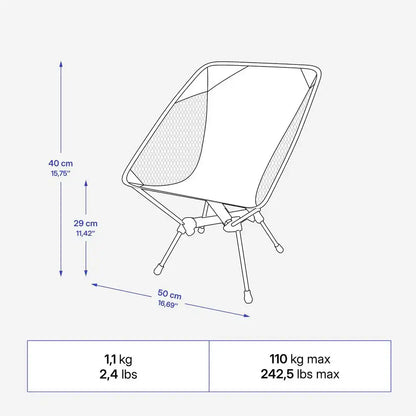 Quechua 500 Ultra-Compact Camping Chair 2026