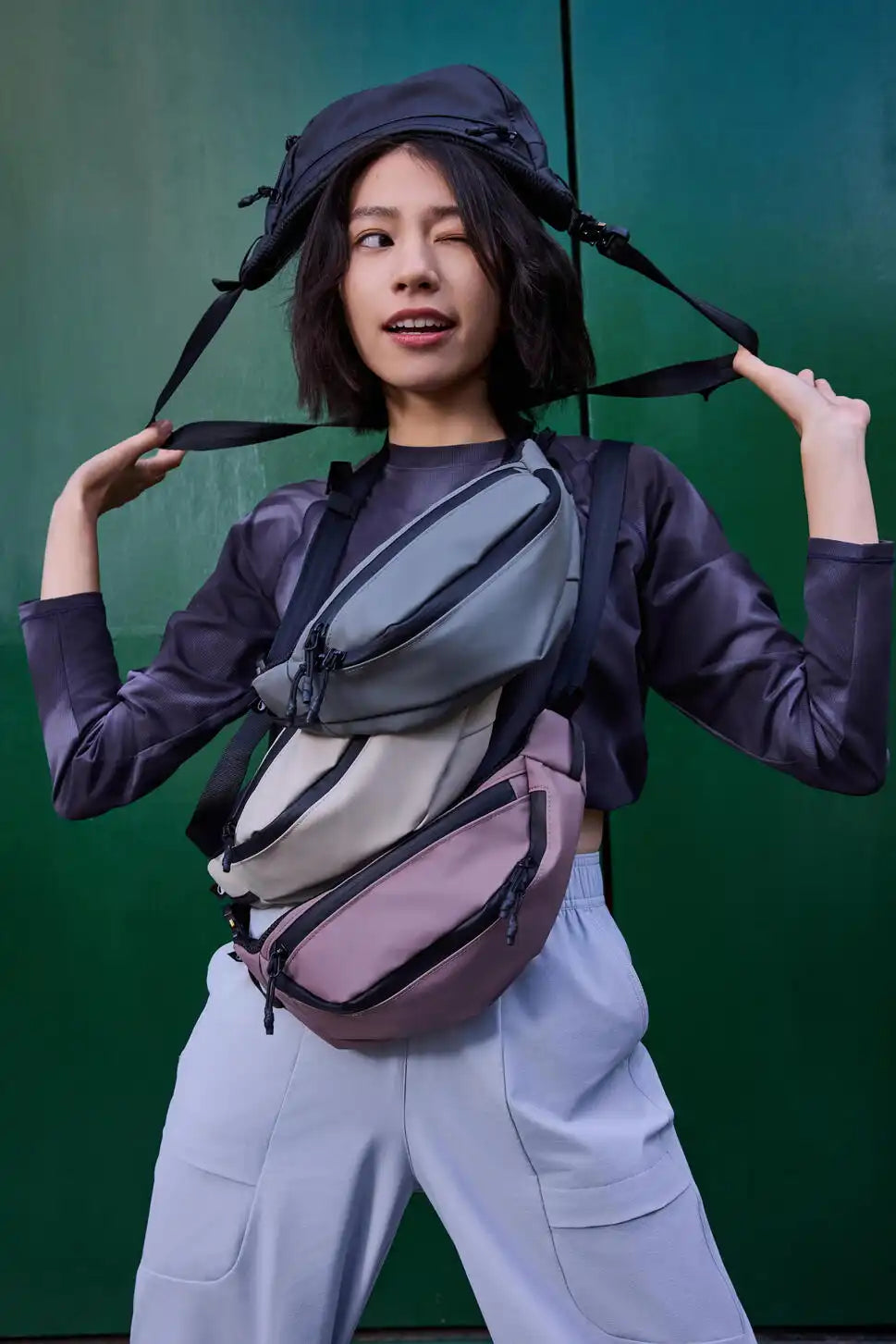 2 pocket Waterproof BumBag