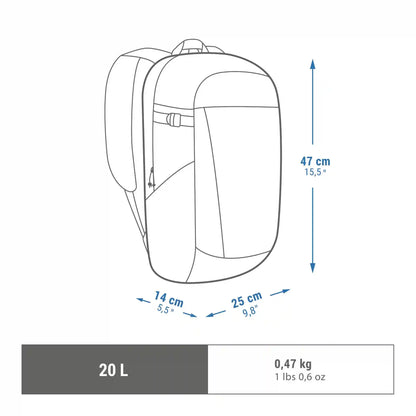 Quechua NH100 Arpenaz 20 L Hiking Backpack