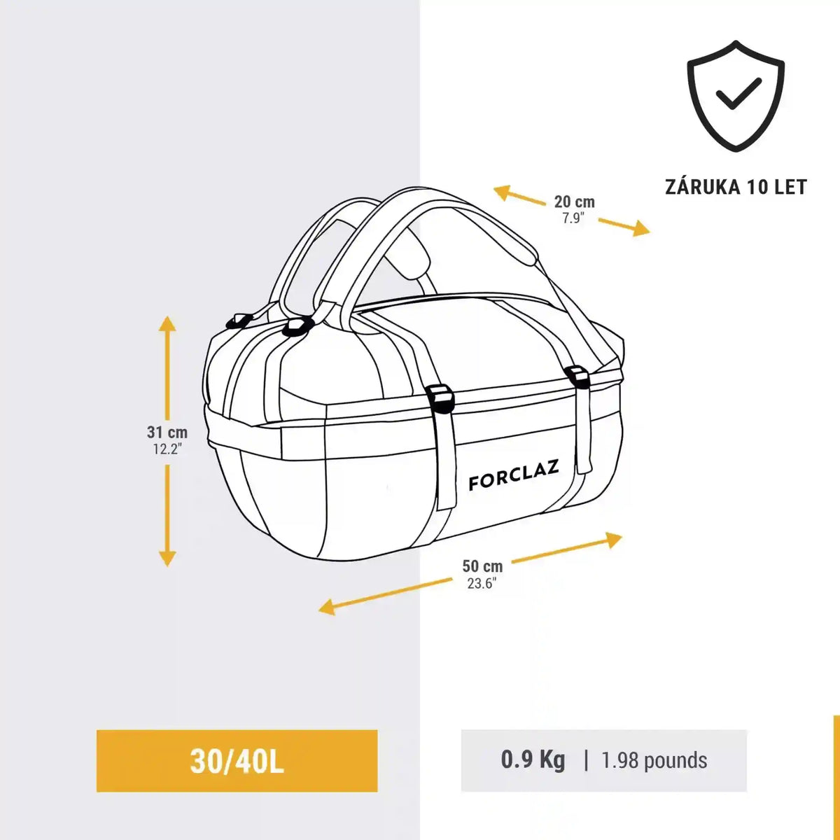 Simond 500 Extend 30-40 L Duffel Bag